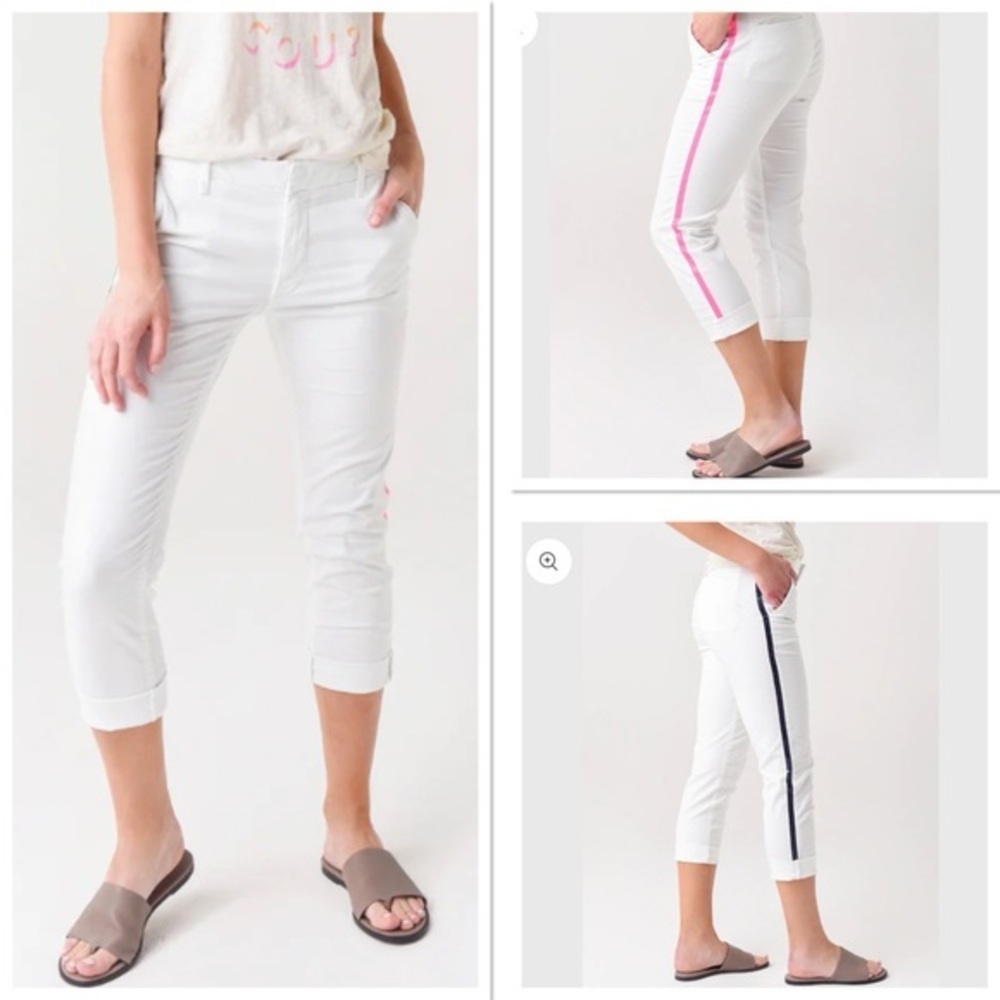 🥑Anthropologie Sundry Tuxedo Stripe Rollup Trouser